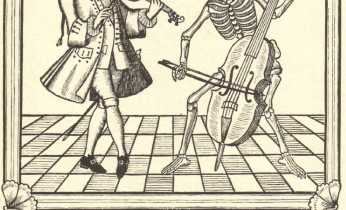 Døden og dansemesteren, træsnit, København 1762.